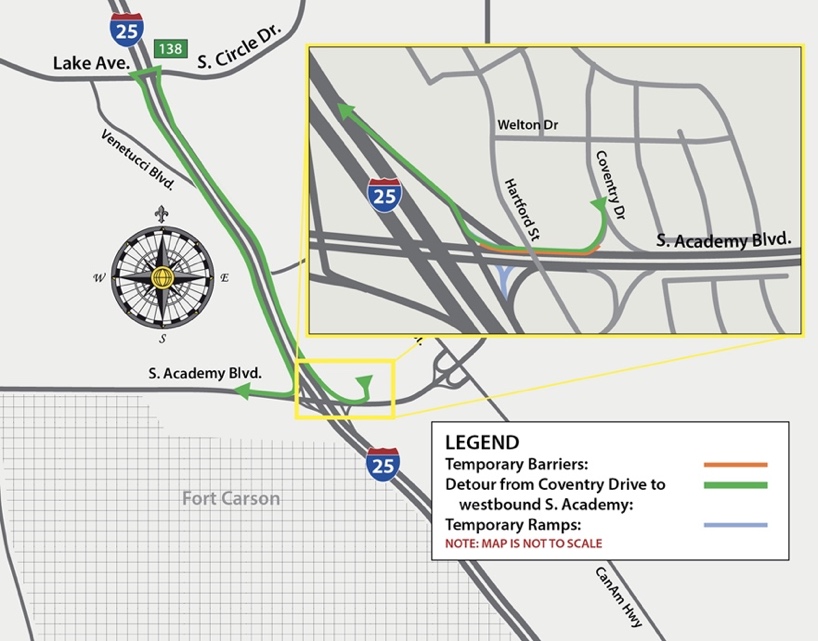 3 MAMSIP July 16 A map of the closures and detours.