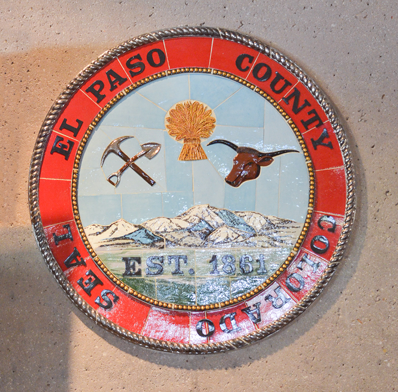 El Paso County seal Cent Hall Auditorium web El Paso County seal Cent Hall Auditorium