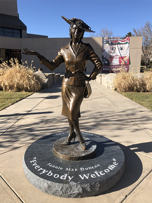 Fannie Mae Duncan statue web Fannie Mae Duncan statue