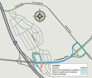 2 MAMSIP JULY 16 On-ramp from Hartford Street to northbound South Academy Boulevard