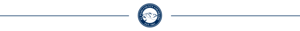 Page Divider with seal El Paso County seal as a transparent header